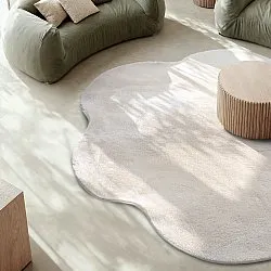 Okrągły Falowany Dywan - Aranga Super Soft Fur (beżowy)