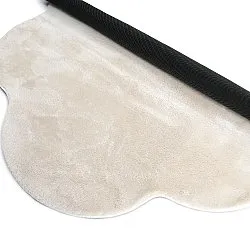 Okrągły Falowany Dywan - Aranga Super Soft Fur (beżowy)