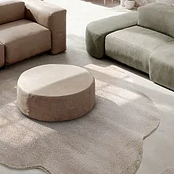 Okrągły Falowany Dywan - Aranga Super Soft Fur (brązowy)