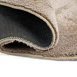 Okrągły Falowany Dywan - Aranga Super Soft Fur (brązowy)