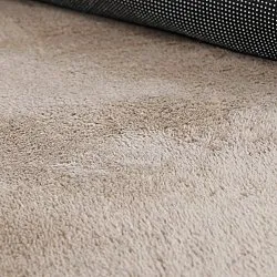Okrągły Falowany Dywan - Aranga Super Soft Fur (brązowy)