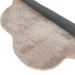 Okrągły Falowany Dywan - Aranga Super Soft Fur (brązowy)