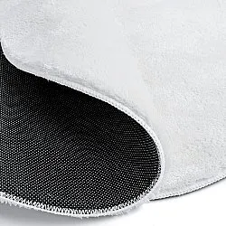 Okrągły Falowany Dywan - Aranga Super Soft Fur (biały)