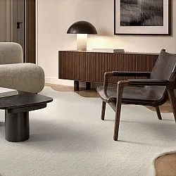 Falisty dywan wełniany - Diu Hand Tufted Wool Premium (krem)