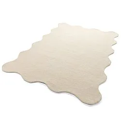 Falisty dywan wełniany - Diu Hand Tufted Wool Premium (krem)