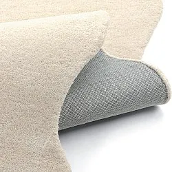 Falisty dywan wełniany - Diu Hand Tufted Wool Premium (krem)