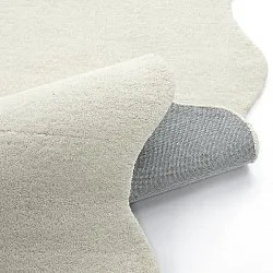 Falisty dywan wełniany - Diu Hand Tufted Wool Premium (biały)