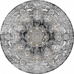 Okrągły dywan - Valeria (czarny)