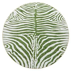 Okrągły dywan - Zebra (zielony)