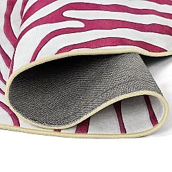 Okrągły dywan - Zebra (różowy)