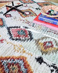 Dywany shaggy - Sezze (beżowy/multi)