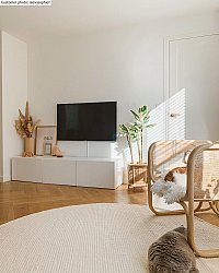 Okrągły dywan - Otago (biały)