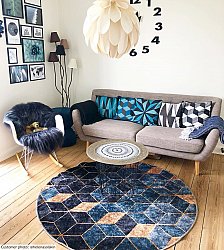 Okrągły dywan - Brigooda (niebieski)