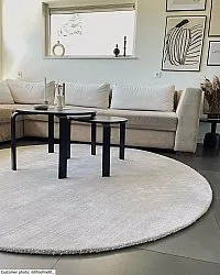 Okrągły dywan - Recycled PET with viscose look (offwhite)