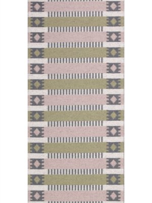 Dywany z tworzyw sztucznych - Horredsmattan Märta (oliwkowy/różowy)