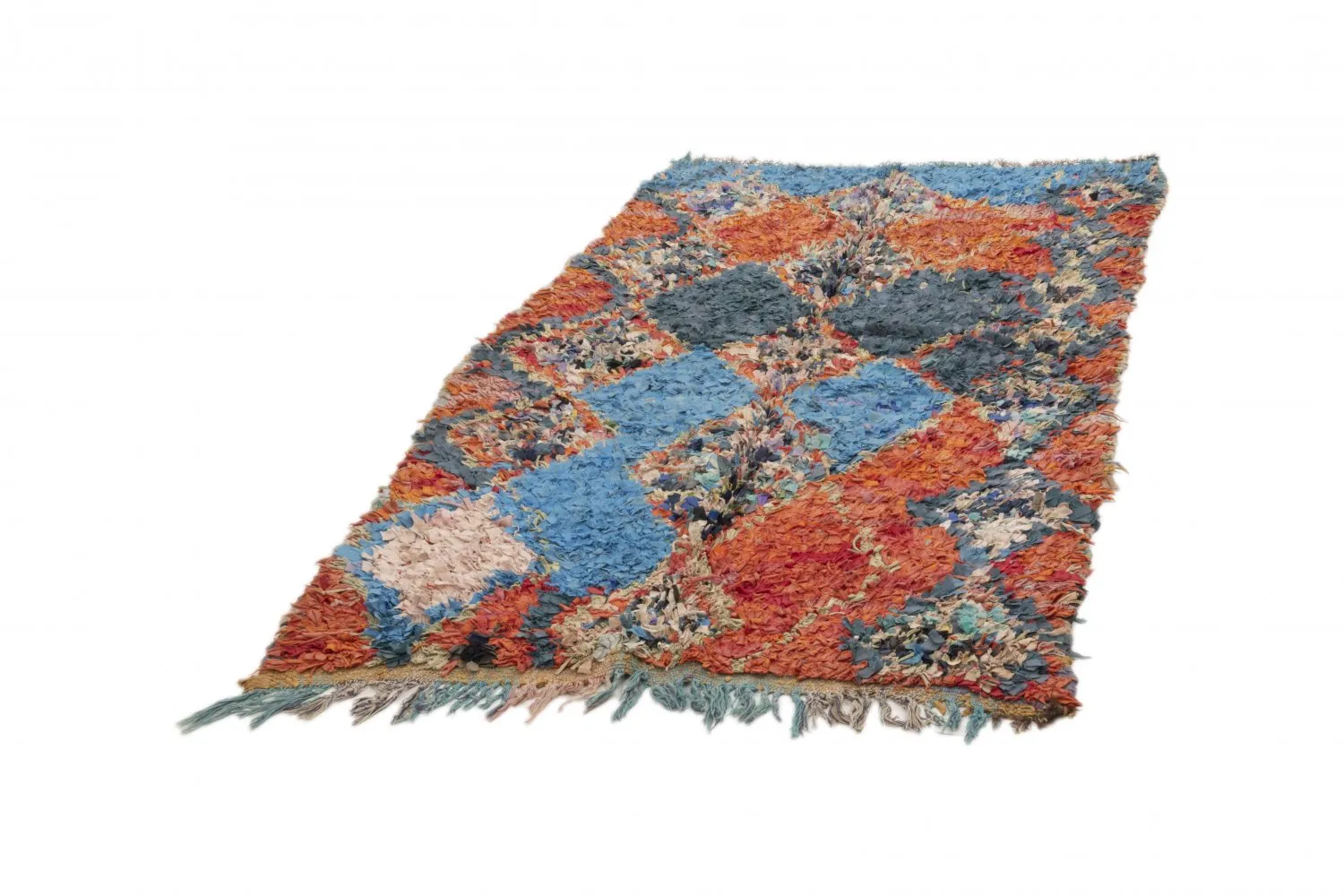 Berberyjskie Dywany Boucherouite Z Maroka 195 x 115 cm