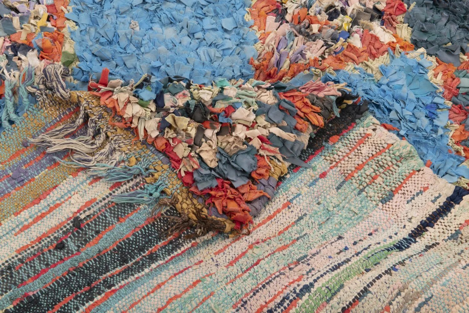 Berberyjskie Dywany Boucherouite Z Maroka 195 x 115 cm