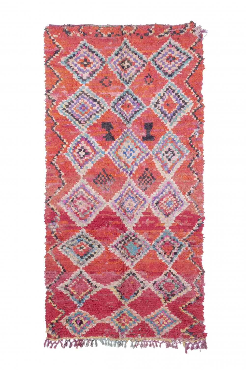 Berberyjskie Dywany Boucherouite Z Maroka 260 x 130 cm