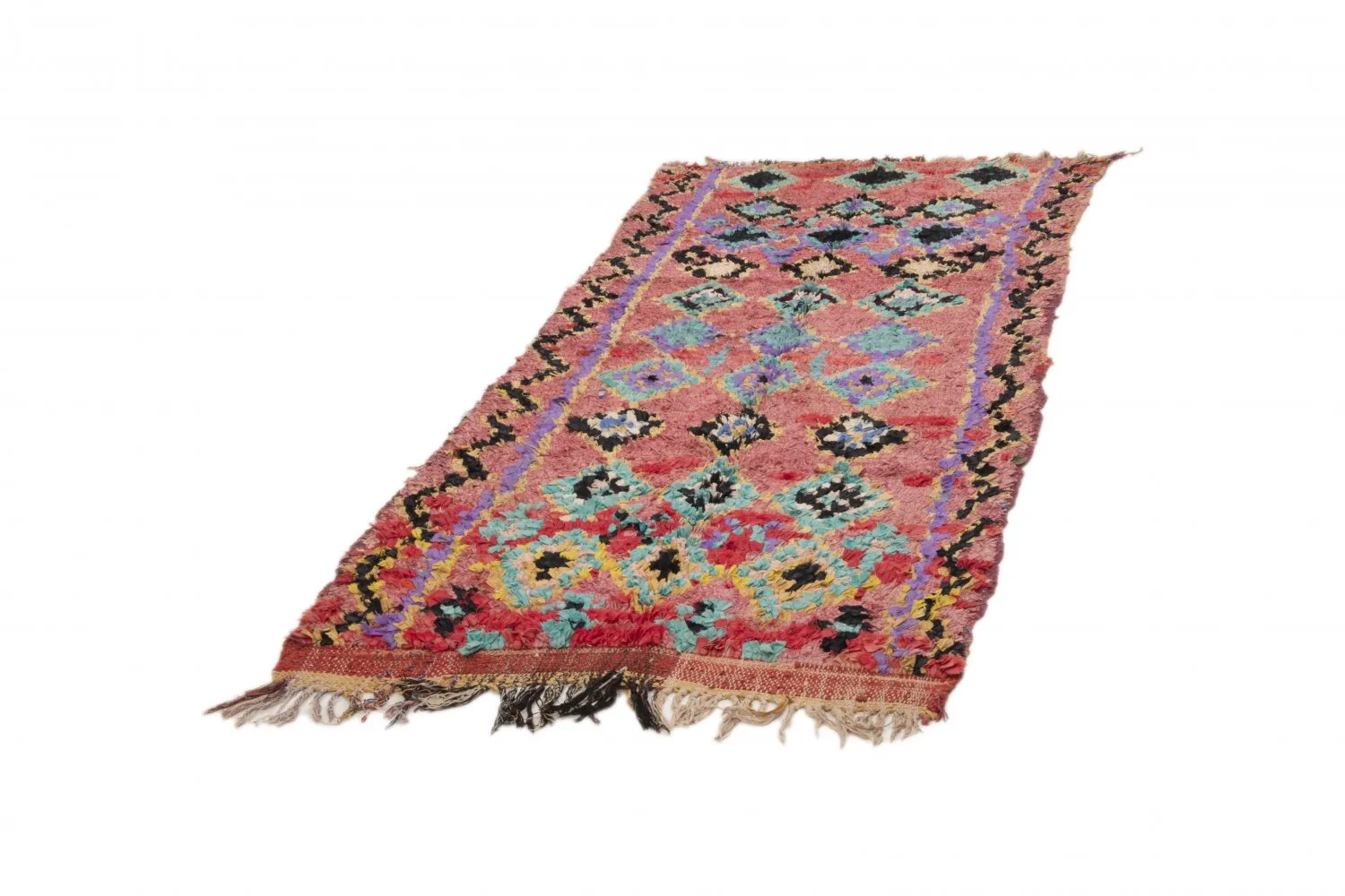 Berberyjskie Dywany Boucherouite Z Maroka 240 x 105 cm