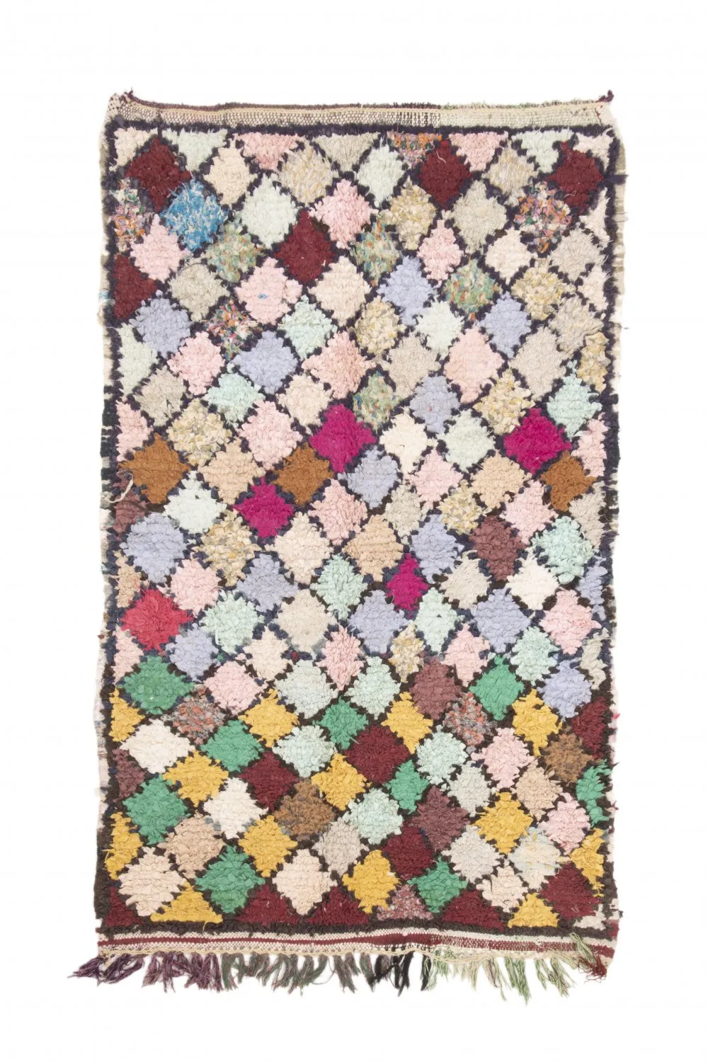 Berberyjskie Dywany Boucherouite Z Maroka 195 x 120 cm