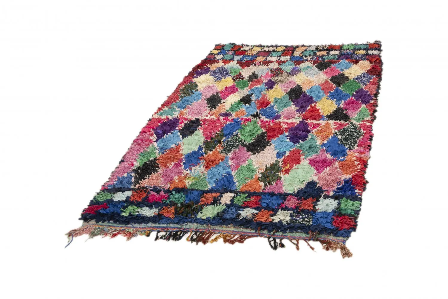 Berberyjskie Dywany Boucherouite Z Maroka 250 x 140 cm