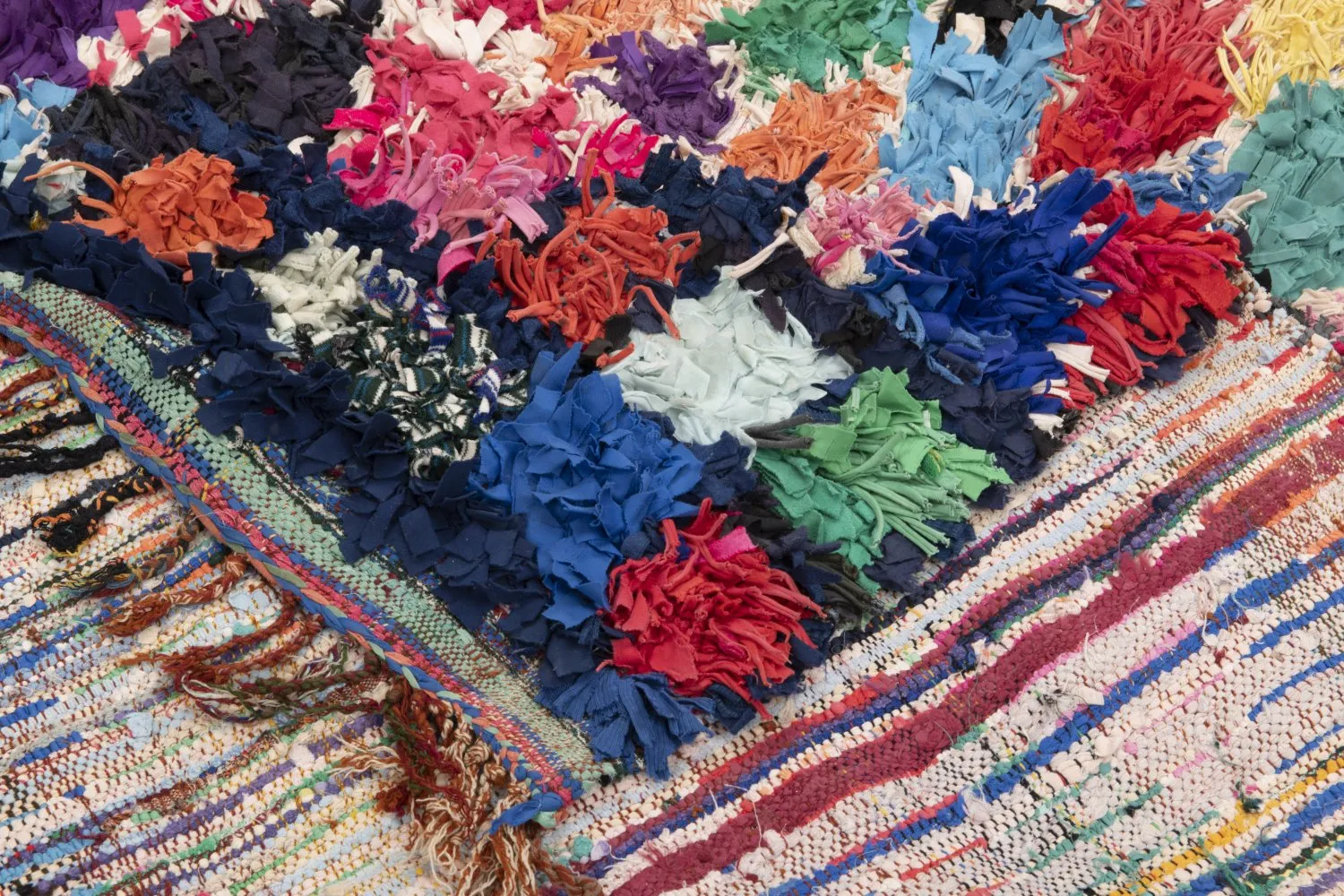 Berberyjskie Dywany Boucherouite Z Maroka 250 x 140 cm