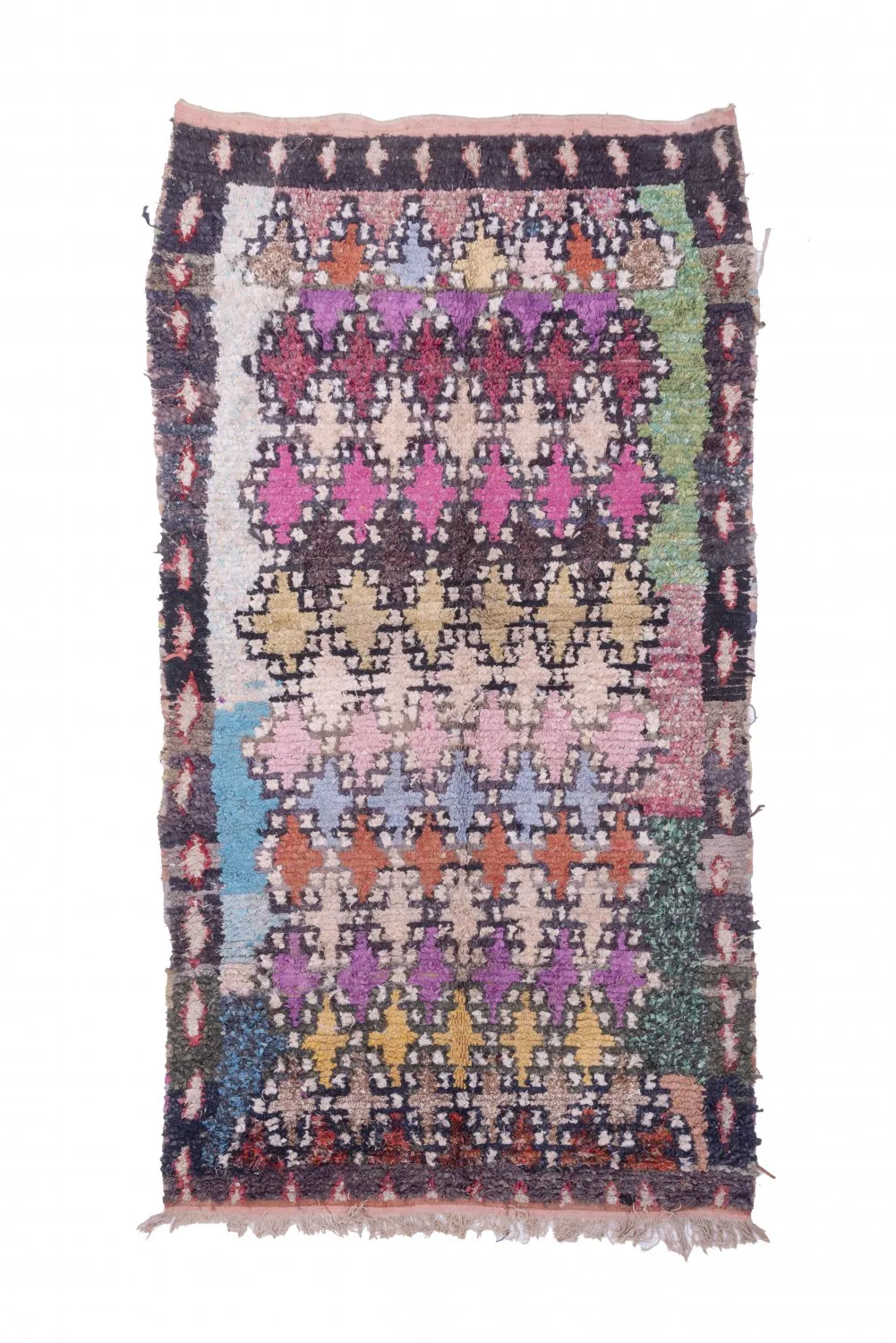 Berberyjskie Dywany Boucherouite Z Maroka 270 x 145 cm