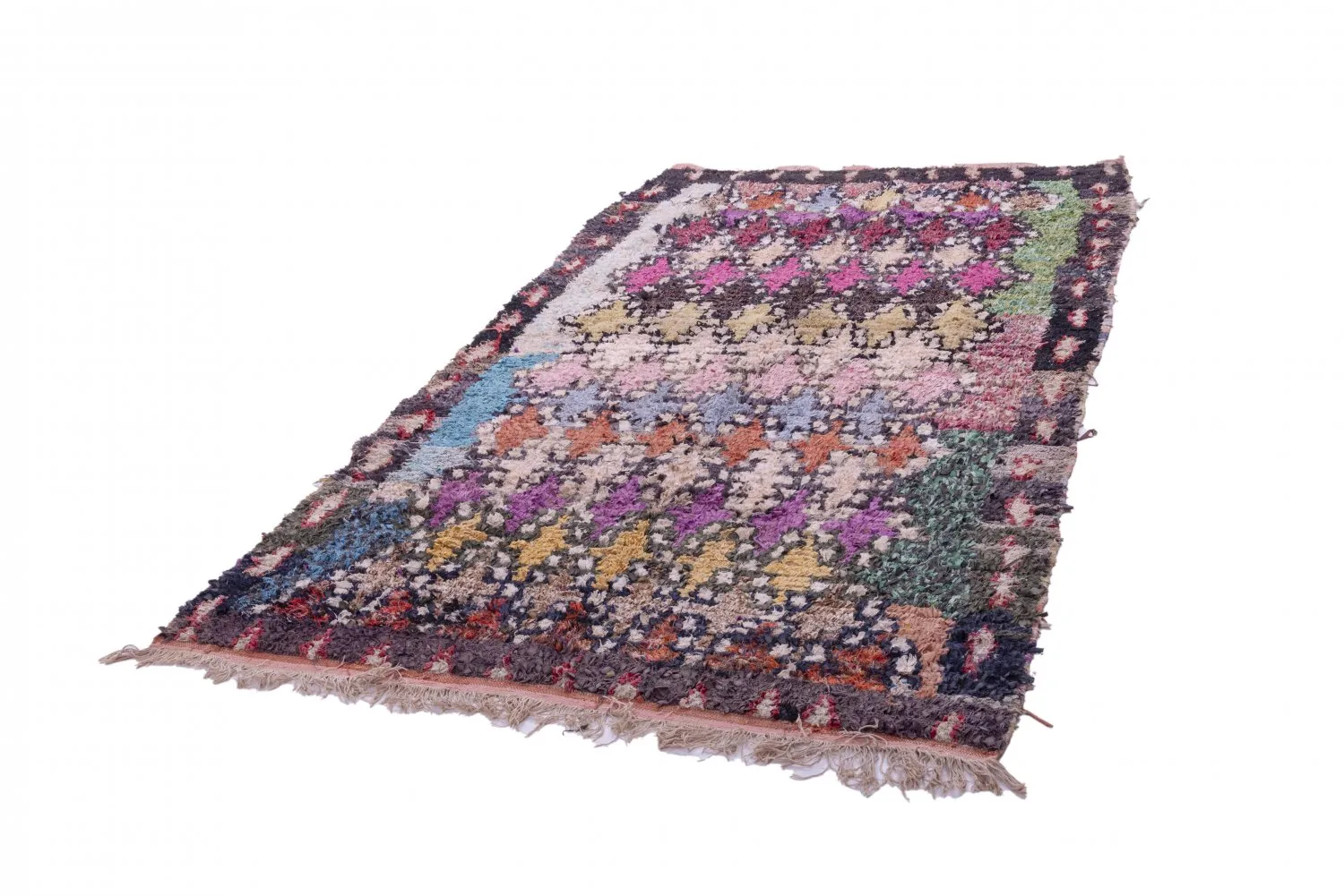 Berberyjskie Dywany Boucherouite Z Maroka 270 x 145 cm