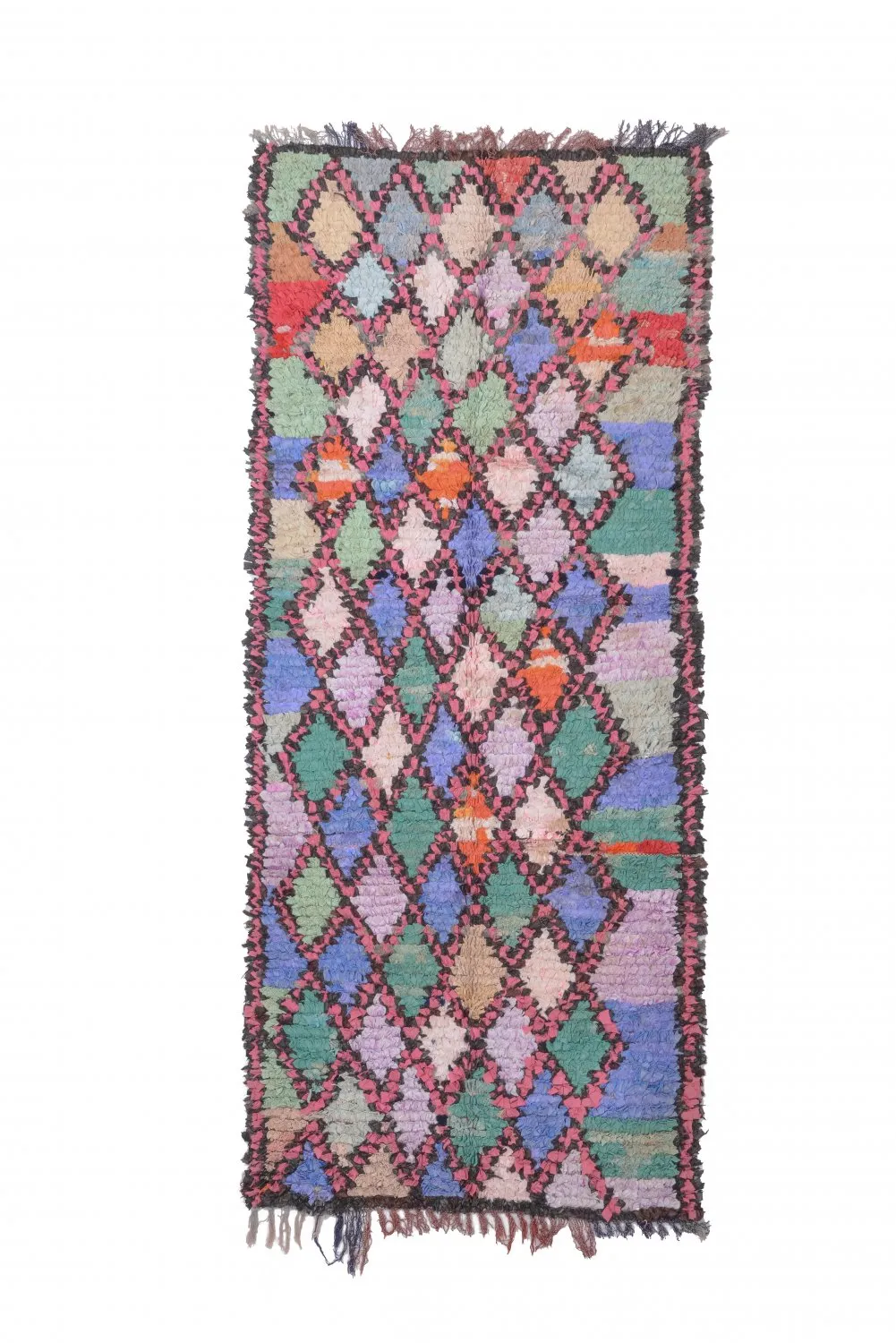 Berberyjskie Dywany Boucherouite Z Maroka 245 x 100 cm