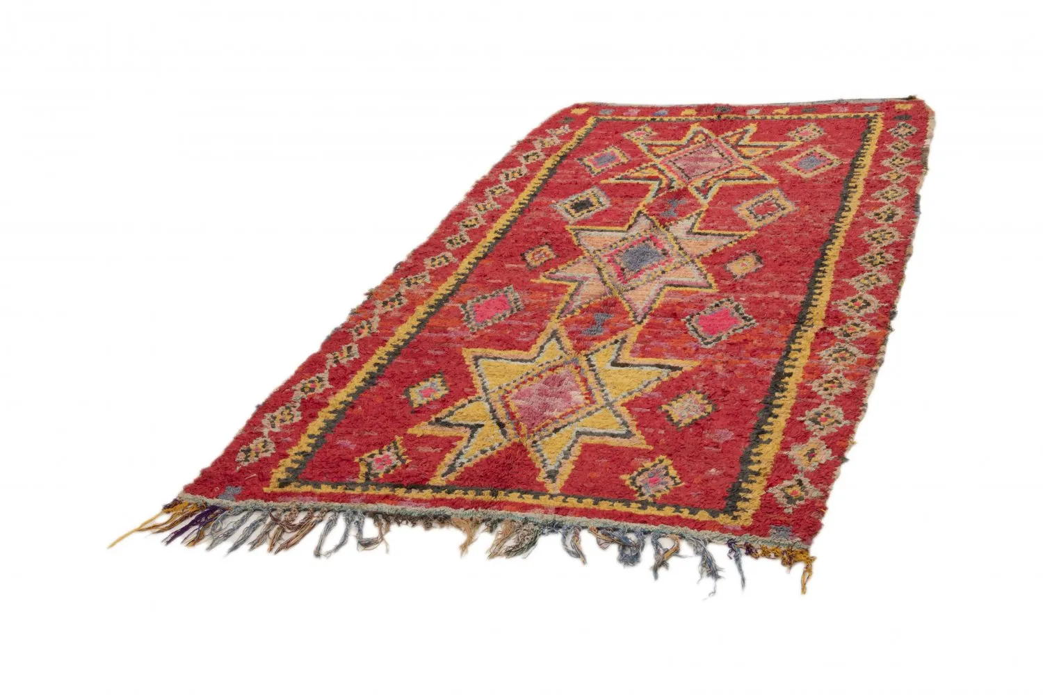 Berberyjskie Dywany Boucherouite Z Maroka 250 x 145 cm