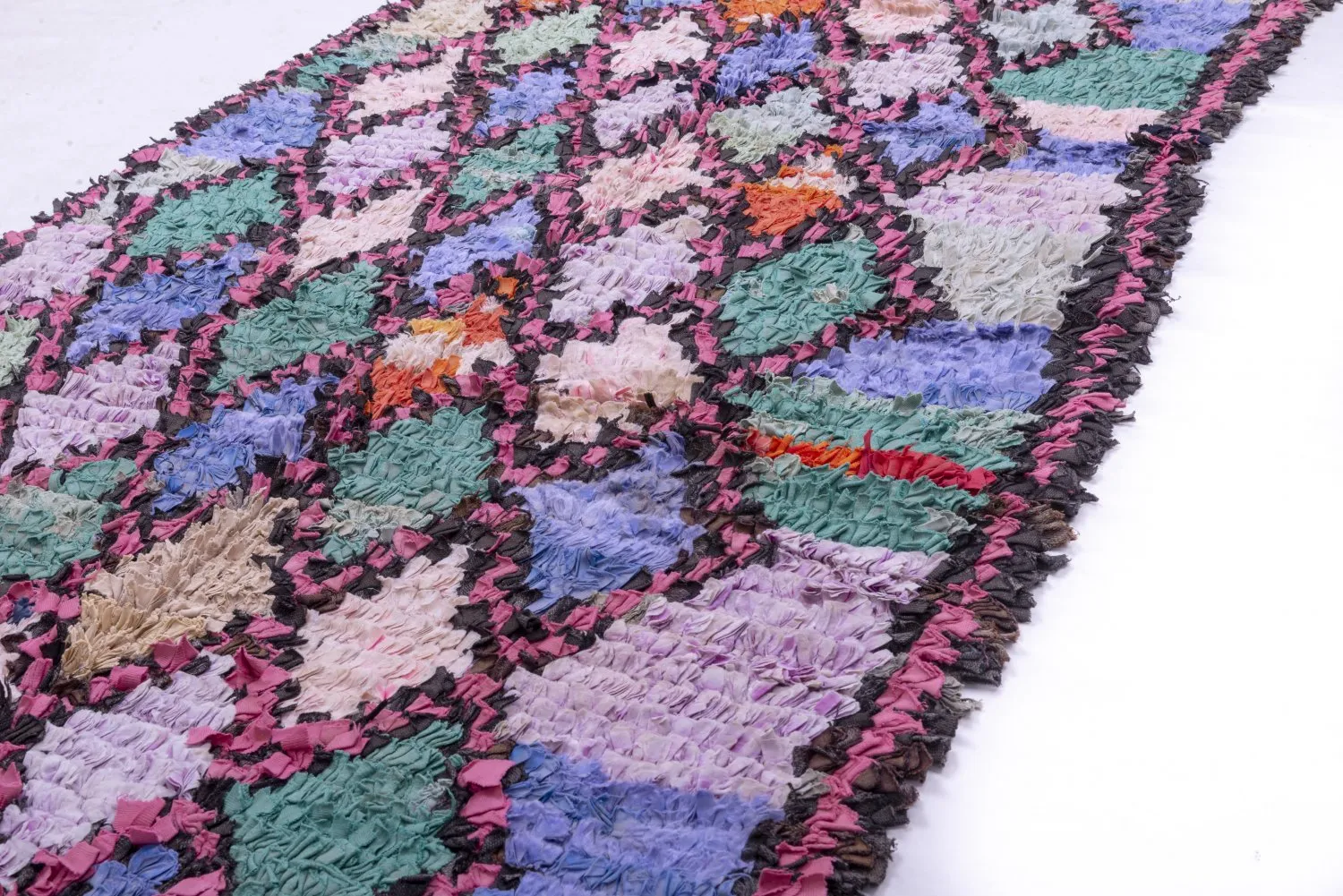 Berberyjskie Dywany Boucherouite Z Maroka 245 x 100 cm