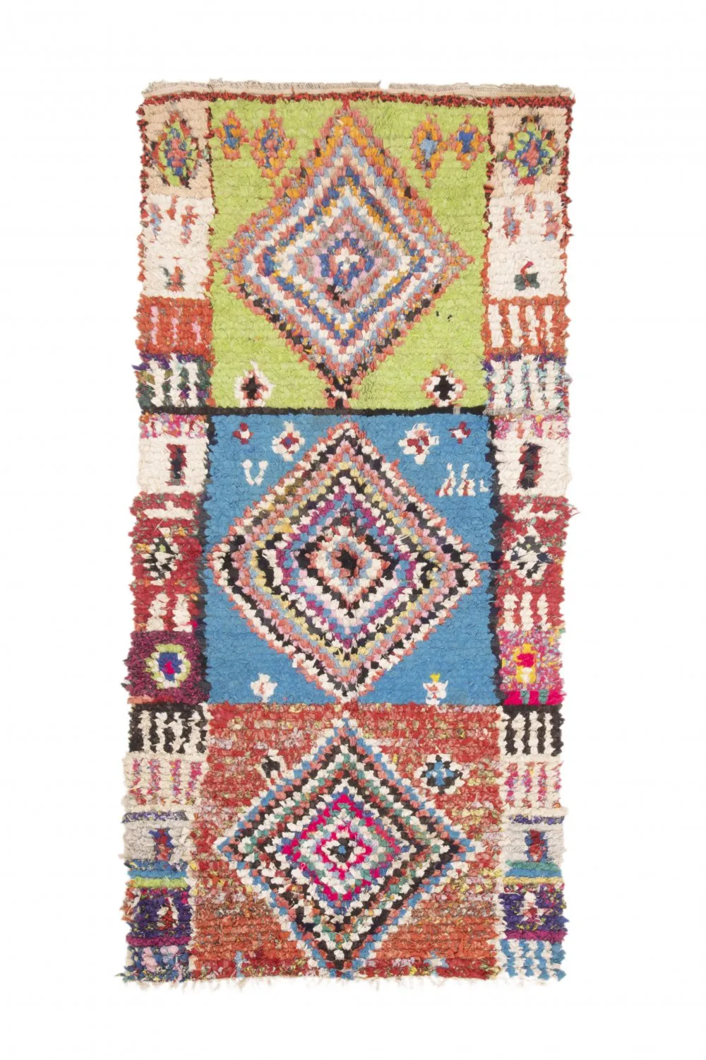 Berberyjskie Dywany Boucherouite Z Maroka 205 x 100 cm
