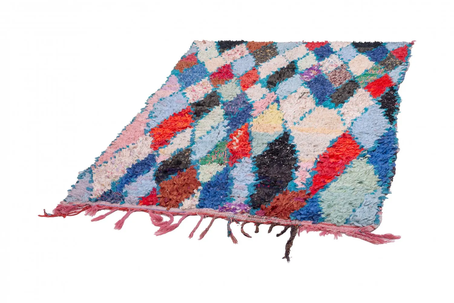 Berberyjskie Dywany Boucherouite Z Maroka 200 x 130 cm