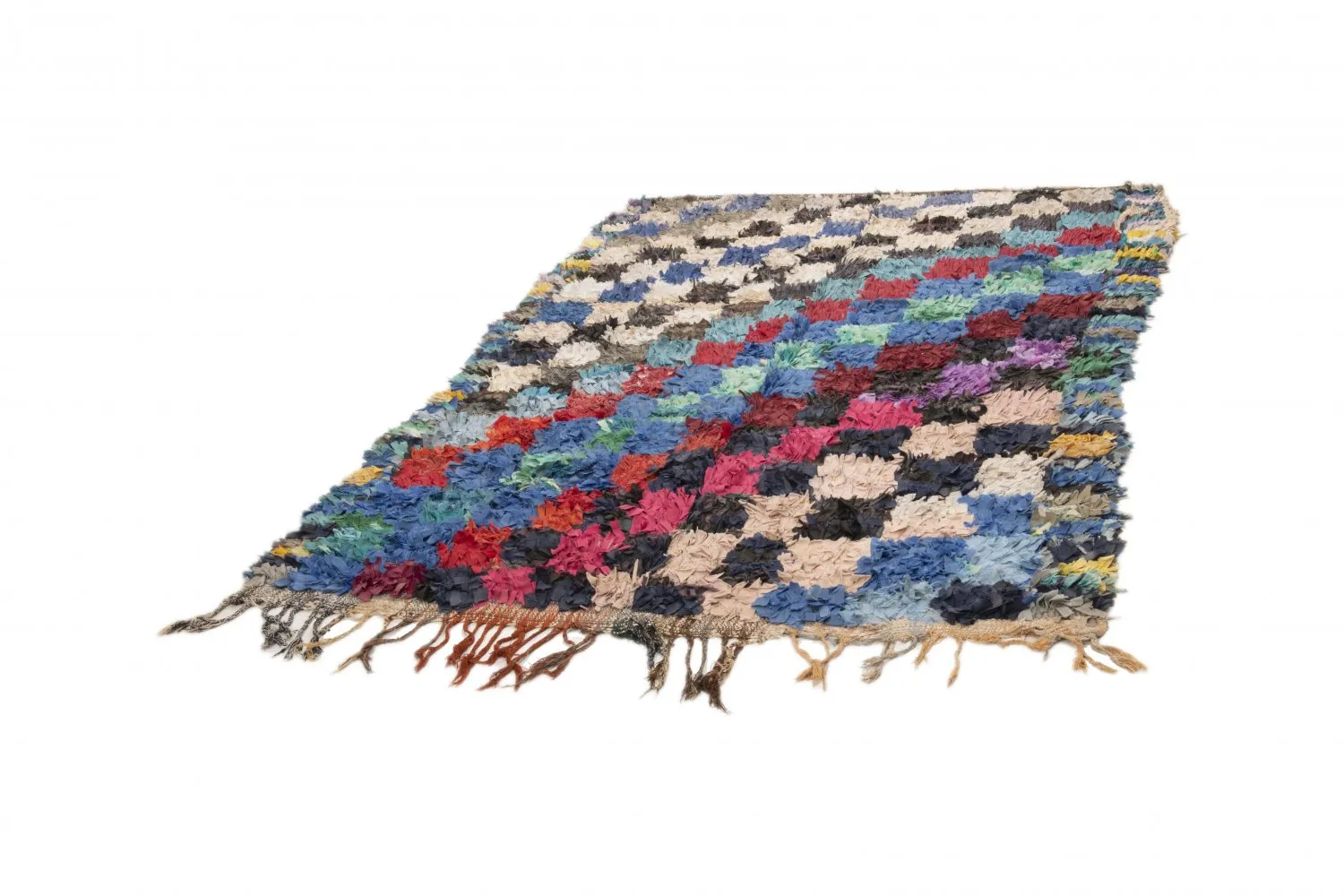 Berberyjskie Dywany Boucherouite Z Maroka 225 x 155 cm