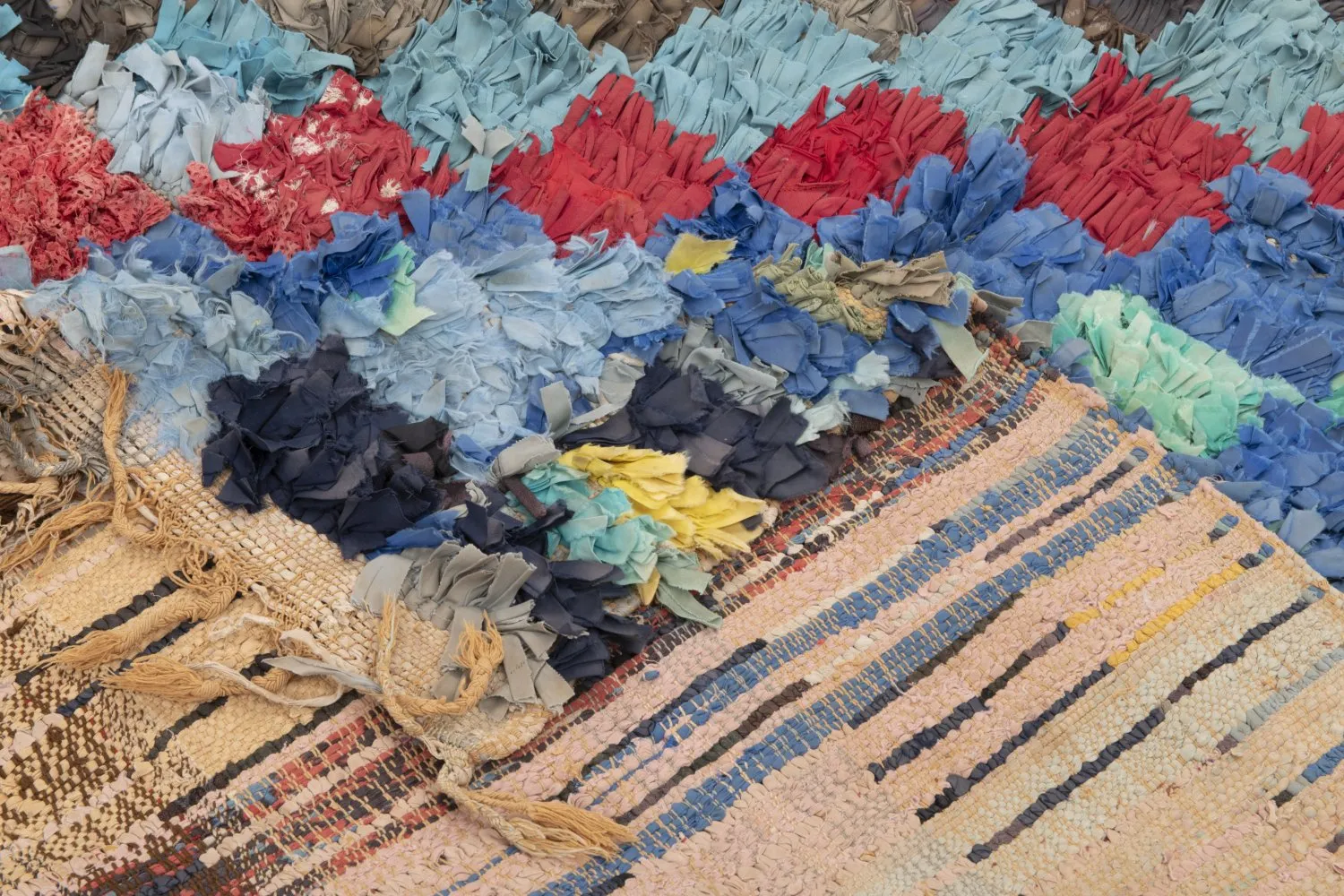 Berberyjskie Dywany Boucherouite Z Maroka 225 x 155 cm