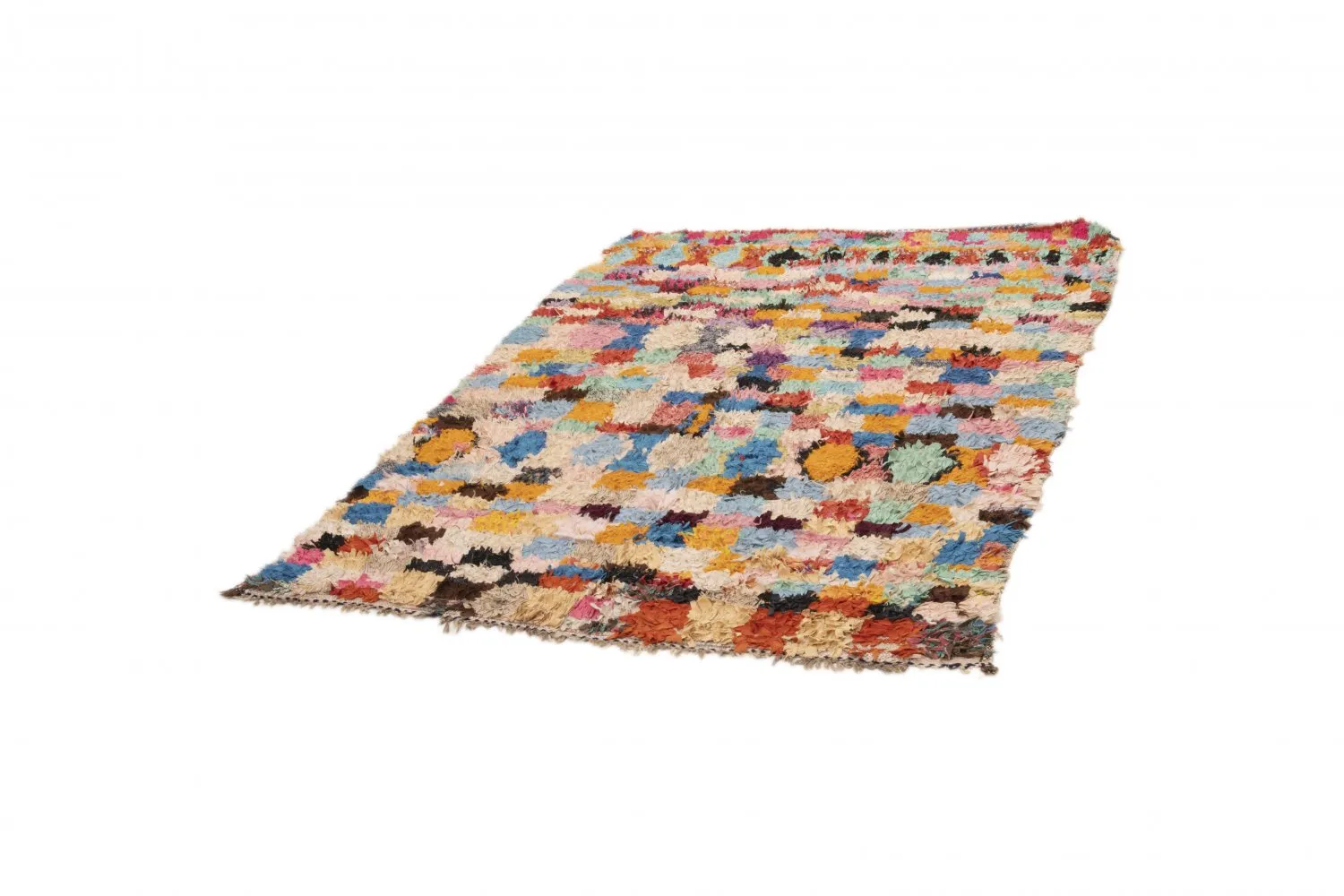 Berberyjskie Dywany Boucherouite Z Maroka 235 x 160 cm