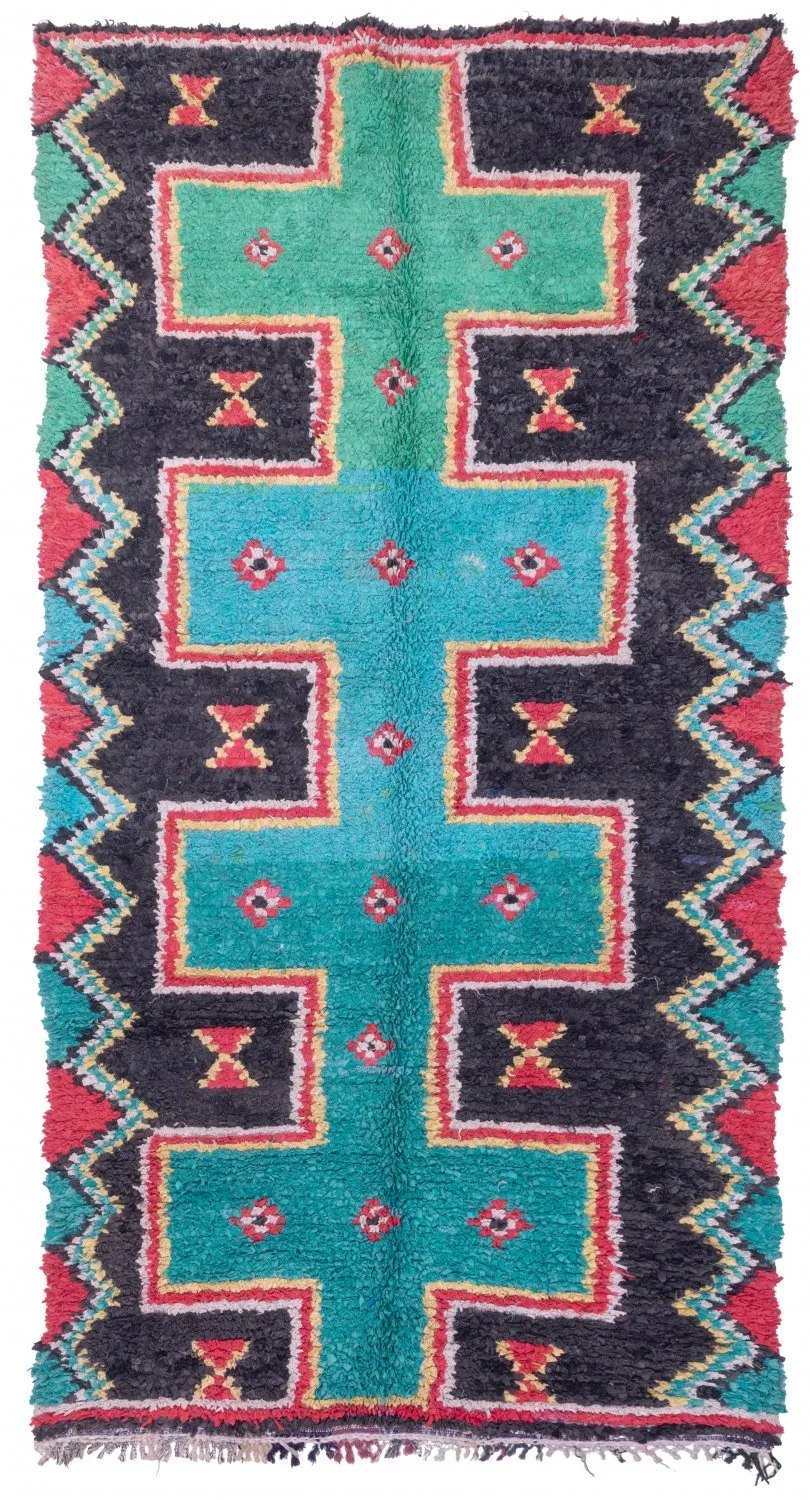 Berberyjskie Dywany Boucherouite Z Maroka 310 x 160 cm