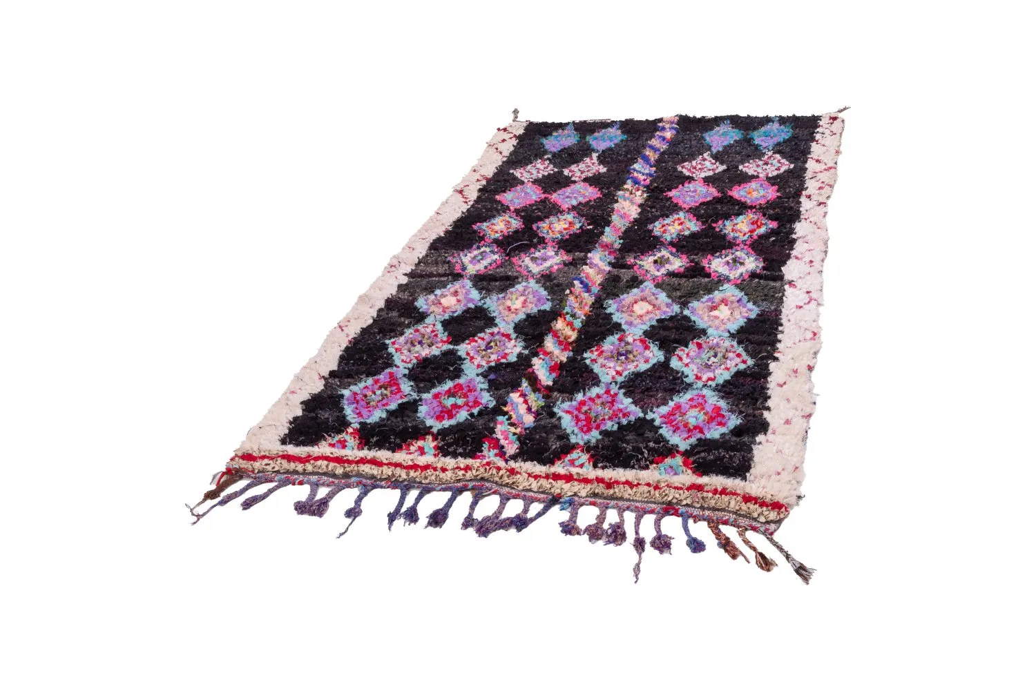 Berberyjskie Dywany Boucherouite Z Maroka 265 x 140 cm