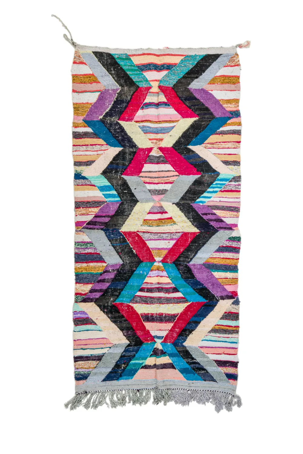 Berberyjskie Dywany Boucherouite Z Maroka 140 x 290 cm