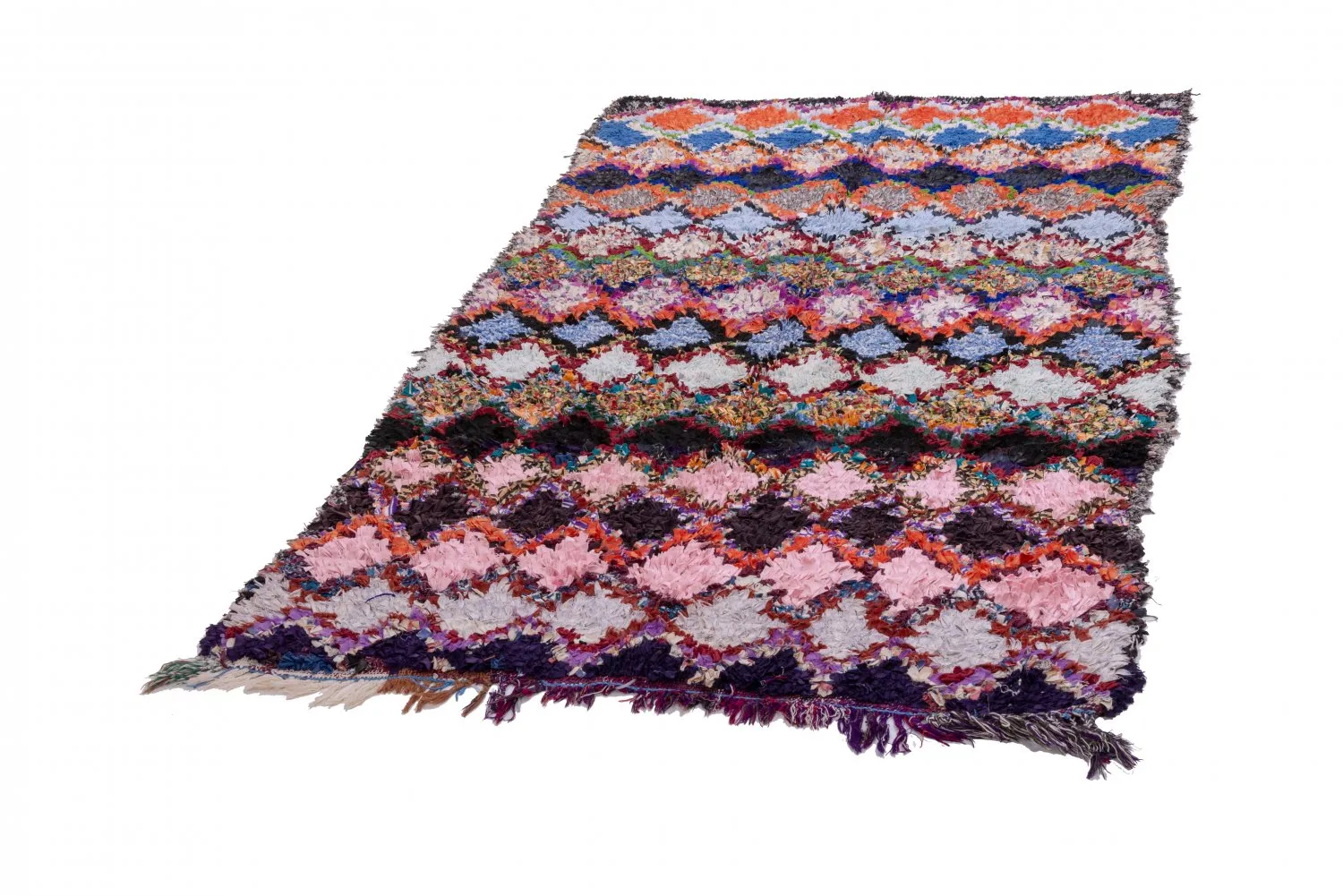 Berberyjskie Dywany Boucherouite Z Maroka 220 x 130 cm