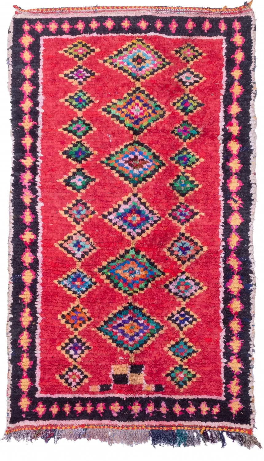 Berberyjskie Dywany Boucherouite Z Maroka 255 x 145 cm