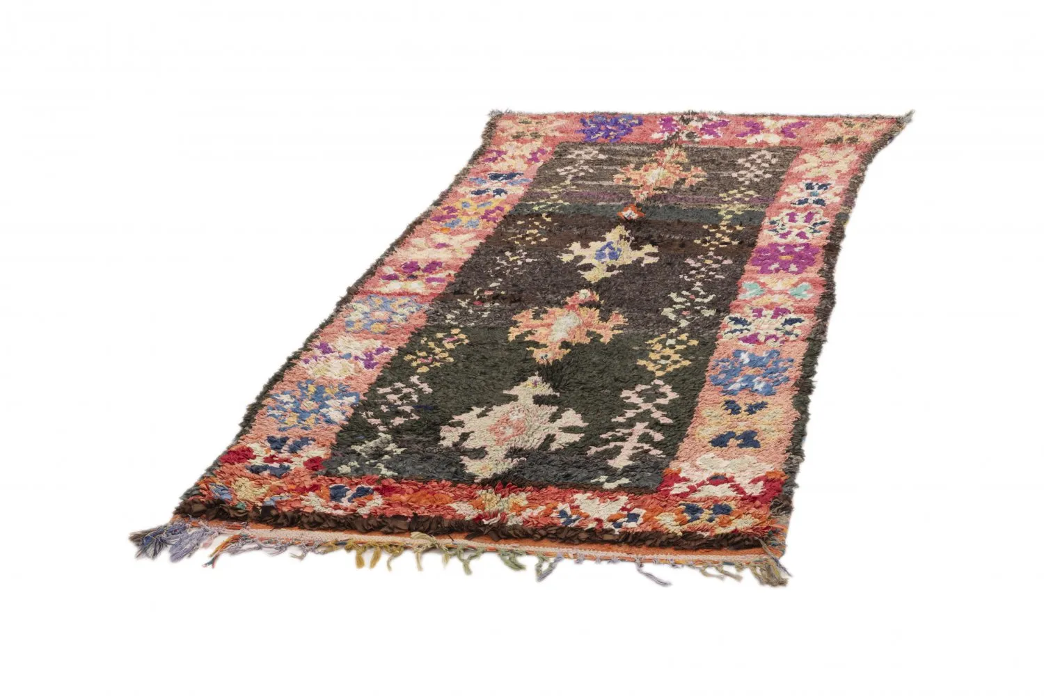 Berberyjskie Dywany Boucherouite Z Maroka 205 x 95 cm