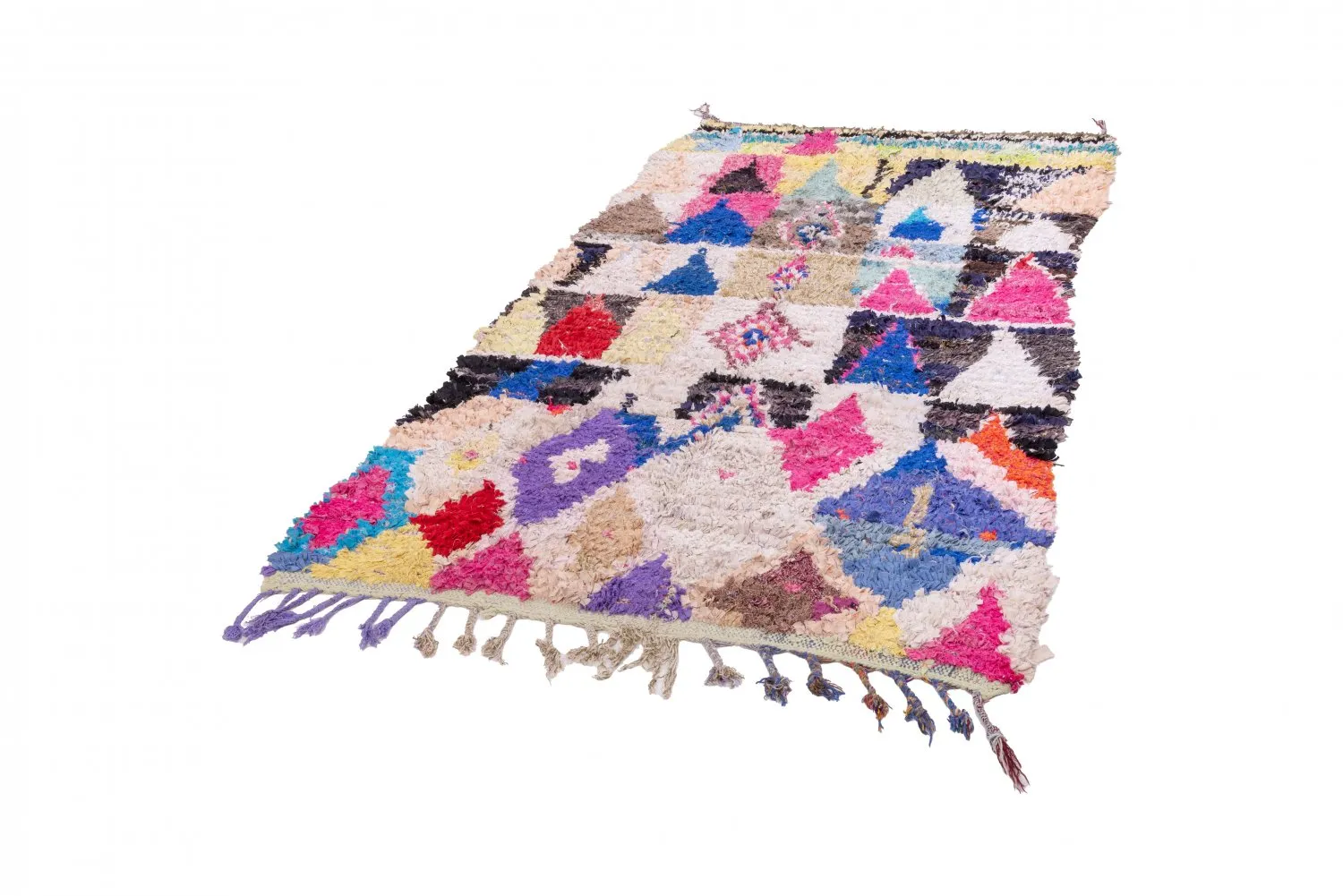 Berberyjskie Dywany Boucherouite Z Maroka 245 x 135 cm