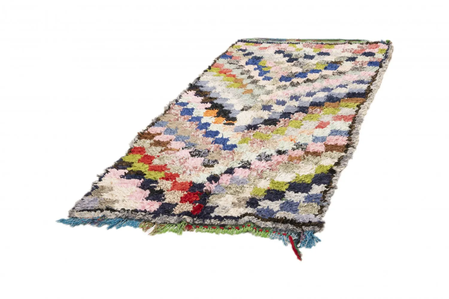 Berberyjskie Dywany Boucherouite Z Maroka 210 x 115 cm