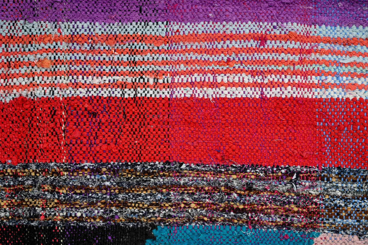 Berberyjskie Dywany Boucherouite Z Maroka 135 x 270 cm