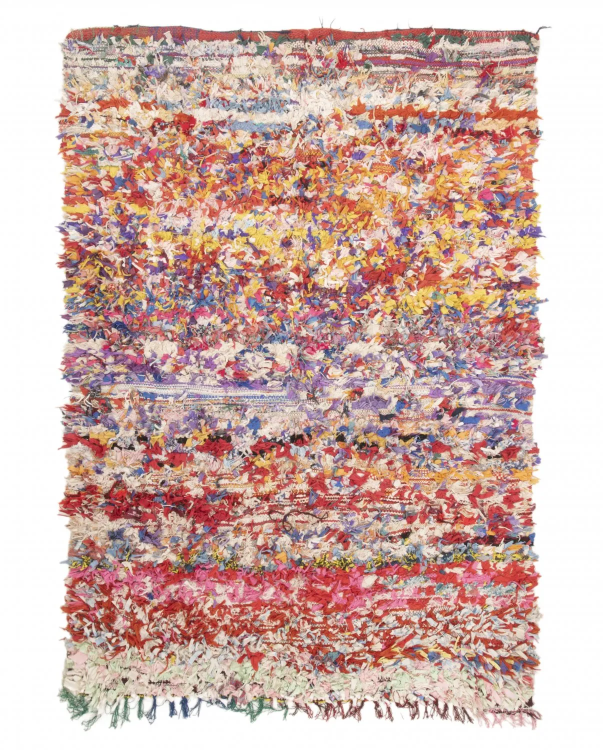 Berberyjskie Dywany Boucherouite Z Maroka 205 x 140 cm