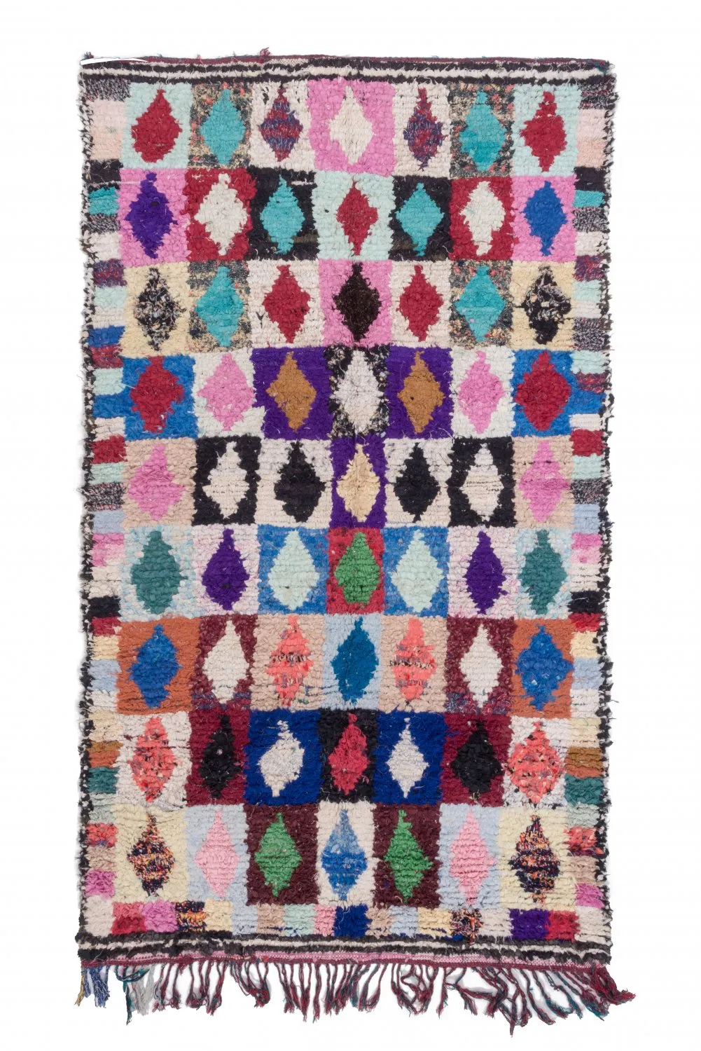 Berberyjskie Dywany Boucherouite Z Maroka 255 x 145 cm