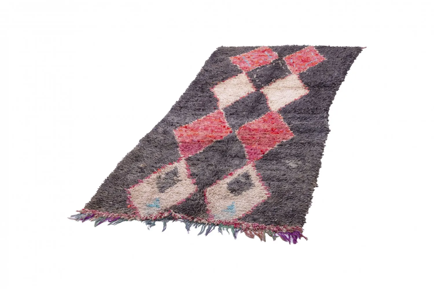 Berberyjskie Dywany Boucherouite Z Maroka 245 x 105 cm
