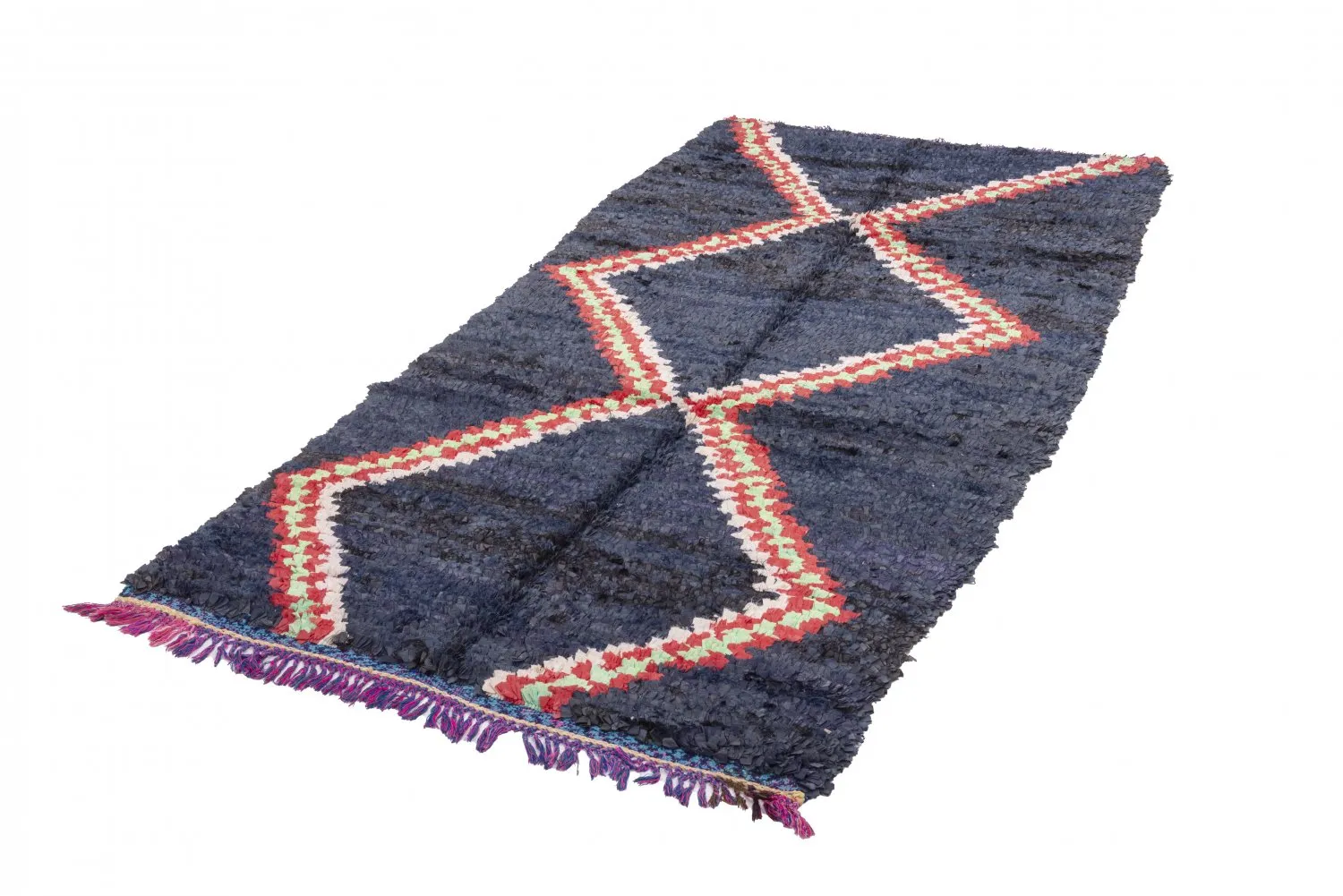 Berberyjskie Dywany Boucherouite Z Maroka 265 x 135 cm