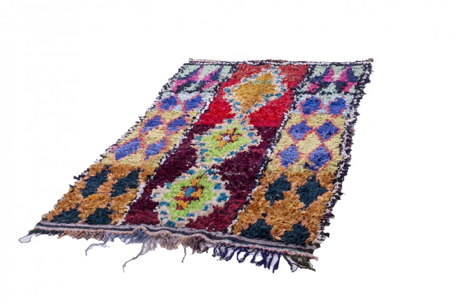 Berberyjskie Dywany Boucherouite Z Maroka 245 x 135 cm